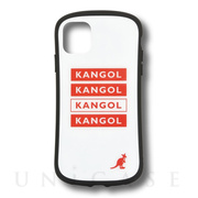 【iPhone11/XR ケース】KANGOL ハイブリッドガラスケース (ホワイト)