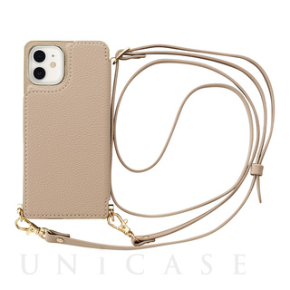 【iPhone12 mini ケース】Cross Body Case for iPhone12 mini (beige)
