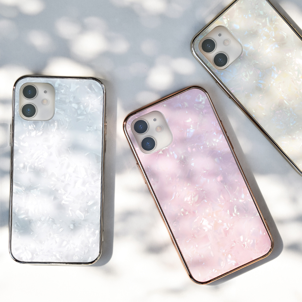【iPhone12 mini ケース】Glass Shell Case for iPhone12 mini (white)サブ画像