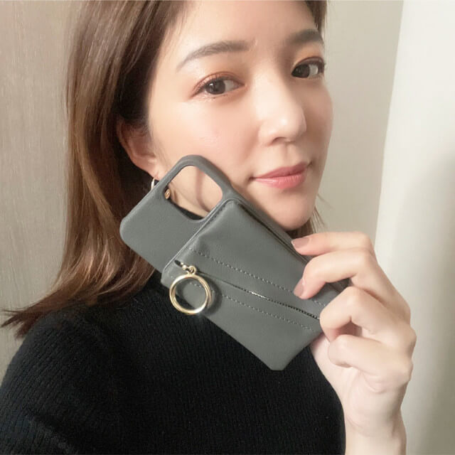 【iPhone12/12 Pro ケース】Clutch Ring Case for iPhone12/12 Pro (gray pink)goods_nameサブ画像