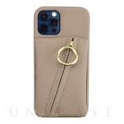 【iPhone12/12 Pro ケース】Clutch Ring Case for iPhone12/12 Pro (beige)