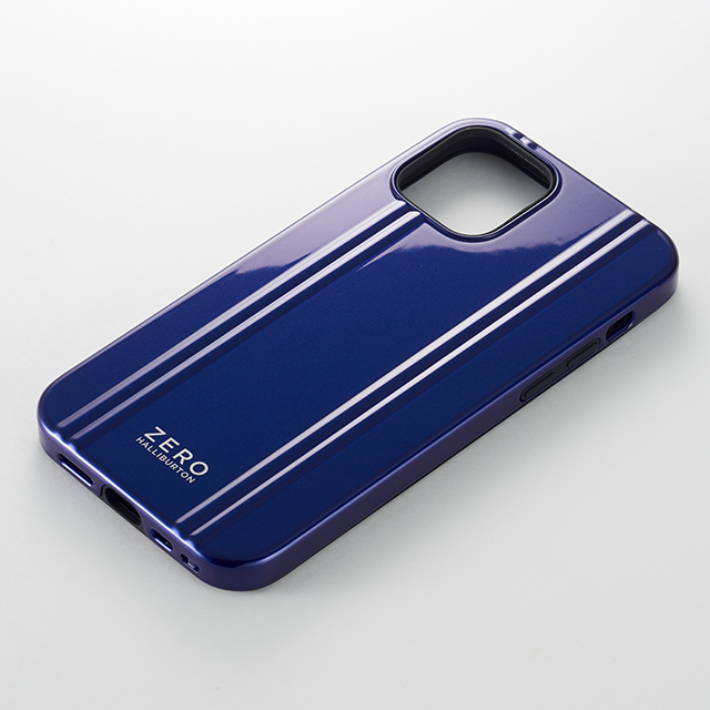 【iPhone12 mini ケース】ZERO HALLIBURTON Hybrid Shockproof Case for iPhone12 mini (Blue)サブ画像
