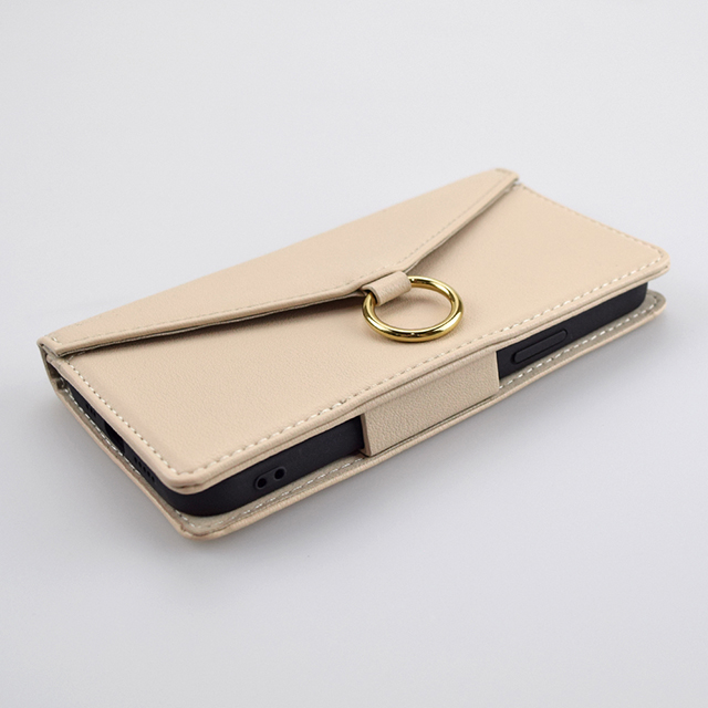 【iPhone12/12 Pro ケース】Letter Ring Flipcase for iPhone12/12 Pro (beige)サブ画像