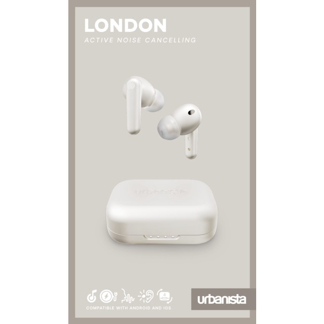 【完全ワイヤレスイヤホン】LONDON True Wireless (WHITE PEARL)サブ画像