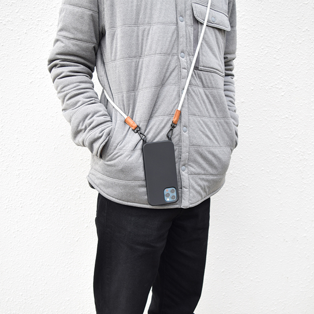 【iPhone12/12 Pro ケース】Shoulder Strap Case for iPhone12/12 Pro (gray)サブ画像