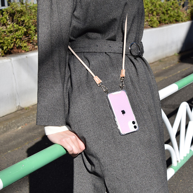 【iPhone12/12 Pro ケース】Shoulder Strap Case for iPhone12/12 Pro (greige)サブ画像