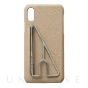 【iPhoneXS/X ケース】SHAKE CLIP iPhonecase (Beige)