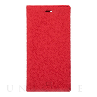 【iPhone12/12 Pro ケース】Shrunken-Calf Leather Book Case (Red)