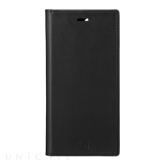 【iPhone12/12 Pro ケース】Italian Genuine Leather Book Case (Black)