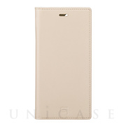 【iPhone12/12 Pro ケース】Italian Genuine Leather Book Case (Ivory)