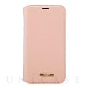 【iPhone12/12 Pro ケース】“Shrink” PU Leather Book Case (Pink)