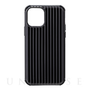 【iPhone12/12 Pro ケース】”Rib-Slide” Hybrid Shell Case (Black)