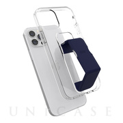 【iPhone12/12 Pro ケース】CLEAR GRIPCASE Clear (clear/blue)