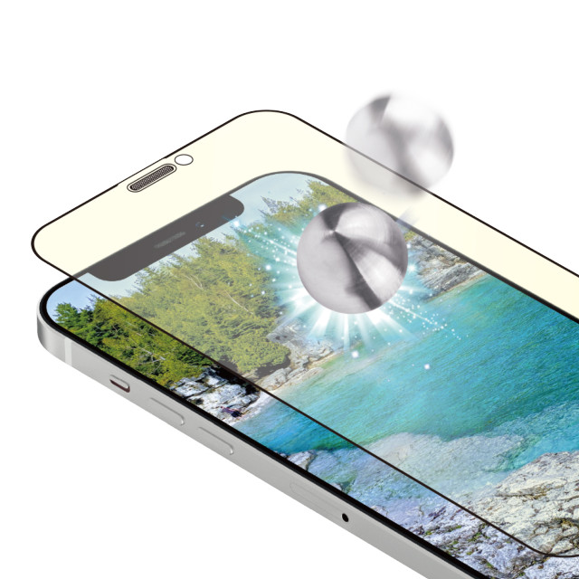 【iPhone12/12 Pro フィルム】貼りミスゼロ トリプルストロング耐衝撃ガラス (光沢・ブルーライトカット)サブ画像