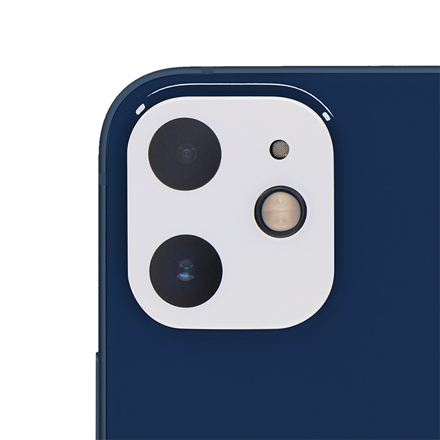 【iPhone12 mini フィルム】カメラレンズ用 全面保護 ガラス レンズプロテクター OWL-CLGIC54シリーズ (ホワイト)サブ画像