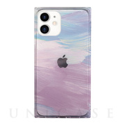 【iPhone12 mini ケース】ソフトスクウェアケース (purple pastel)
