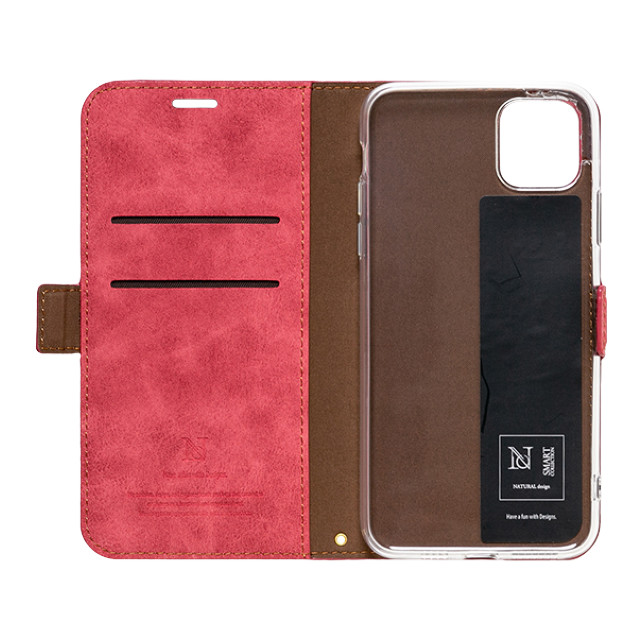 【iPhone12 Pro Max ケース】手帳型ケース Style Natural (Red)サブ画像