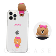 【iPhone12 Pro Max ケース】Figure BASIC CLEAR SOFT (SIGNATURE CHOCO)