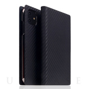 【iPhone12 mini ケース】Carbon Leather Case (Black)