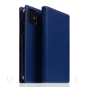 【iPhone12/12 Pro ケース】Full Grain Leather Case (Navy Blue)