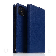 【iPhone12 Pro Max ケース】Full Grain Leather Case (Navy Blue)