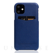 【iPhone12/12 Pro ケース】Full Grain Leather Back Case (Navy Blue)