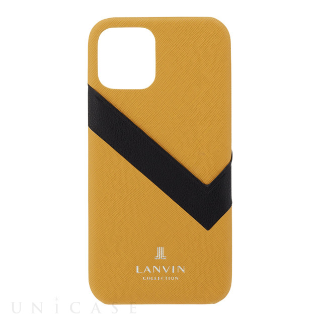 【iPhone12 mini ケース】SLIM WRAP CASE SAFFIANO WRAP (Yellow)