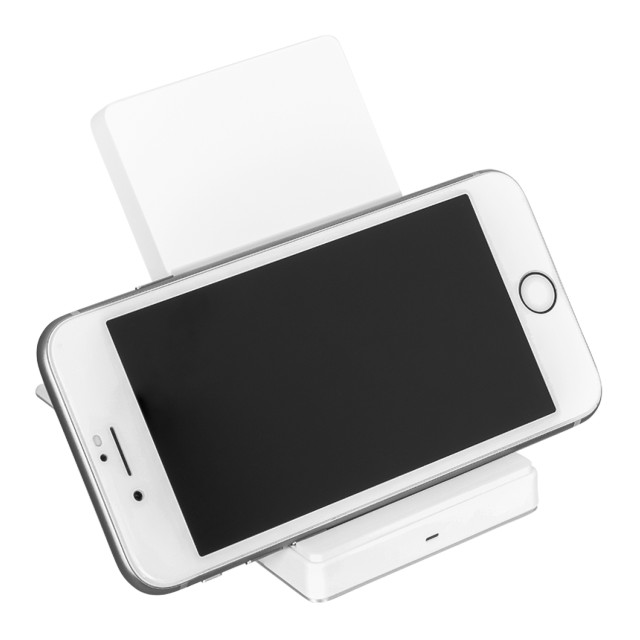 Quick Charge 2.0対応 最大10Wで急速充電 卓上スタンド型 Qi ワイヤレス充電器スタンド (ホワイト)サブ画像