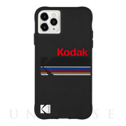 【iPhone12/12 Pro ケース】Kodak 耐衝撃ケース (Matte Black + Shiny Black Logo)