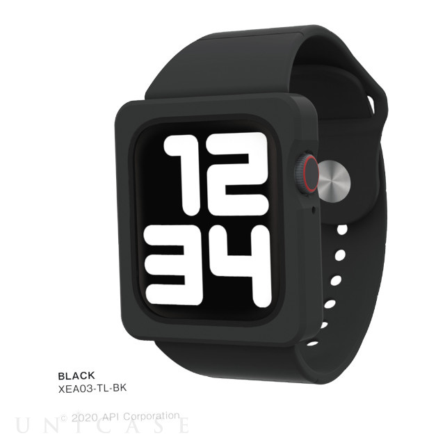 【Apple Watch バンド 44mm】TILE Apple Watch Band Case (BLACK) for Apple Watch SE(第2/1世代)/Series6/5/4