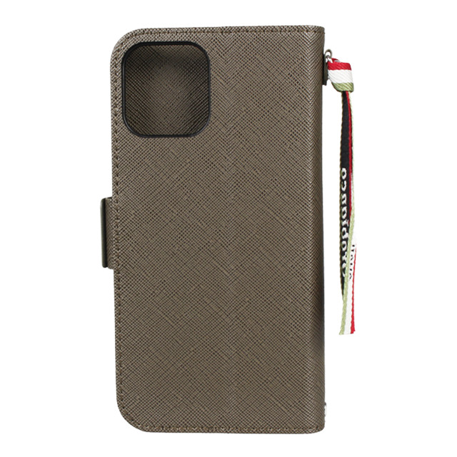 【iPhone12/12 Pro ケース】“サフィアーノ調” PU Leather Book Type Case (グリーン)サブ画像