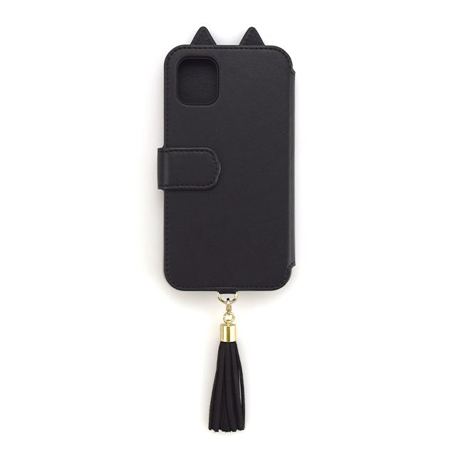 【アウトレット】【iPhone11 Pro ケース】Tassel Tail Cat Flip Case for iPhone11 Pro (black)サブ画像