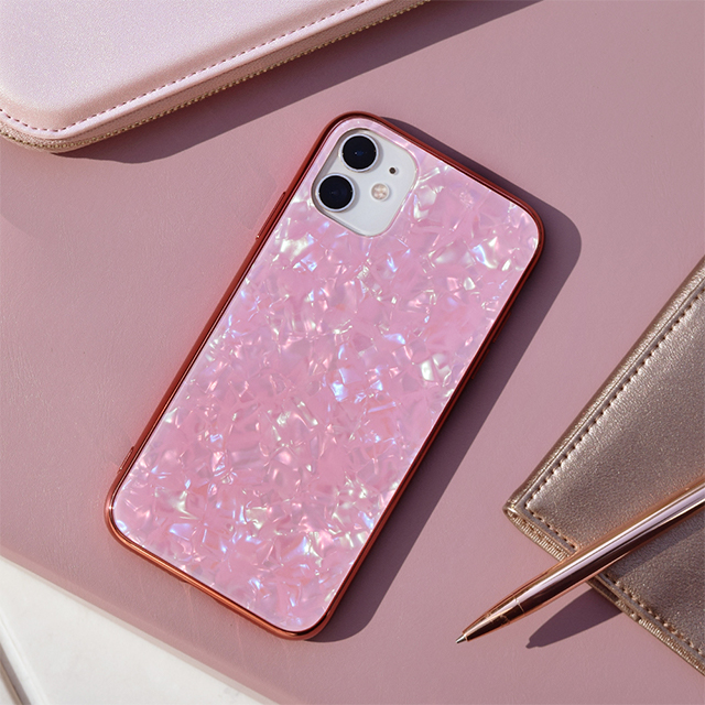 【アウトレット】【iPhone11/XR ケース】Glass Shell Case for iPhone11 (pink)サブ画像