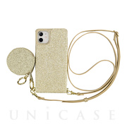 【アウトレット】【iPhone11/XR ケース】Cross Body Case Glitter Series for iPhone11 (prism gold)