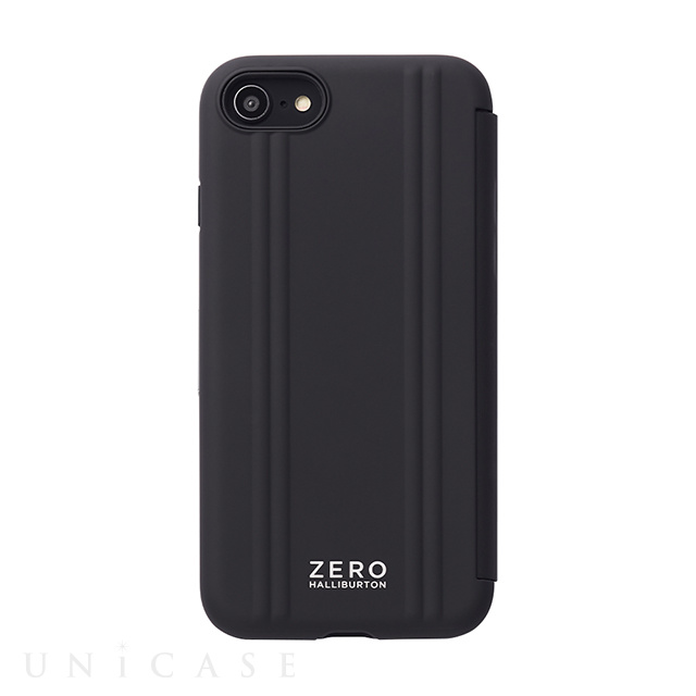 【アウトレット】【iPhoneSE(第3/2世代)/8/7 ケース】ZERO HALLIBURTON Hybrid Shockproof Flip Case for iPhoneSE(第2世代) (Black)