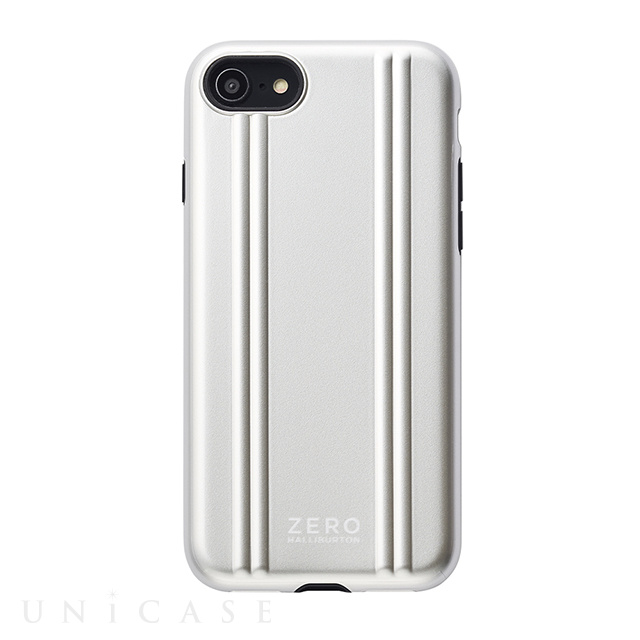 【アウトレット】【iPhoneSE(第3/2世代)/8/7 ケース】ZERO HALLIBURTON Hybrid Shockproof Case for iPhoneSE(第2世代) (Silver)