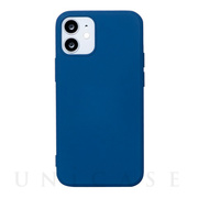 【iPhone12 mini ケース】シリコンケース SILICONE (BLUE)