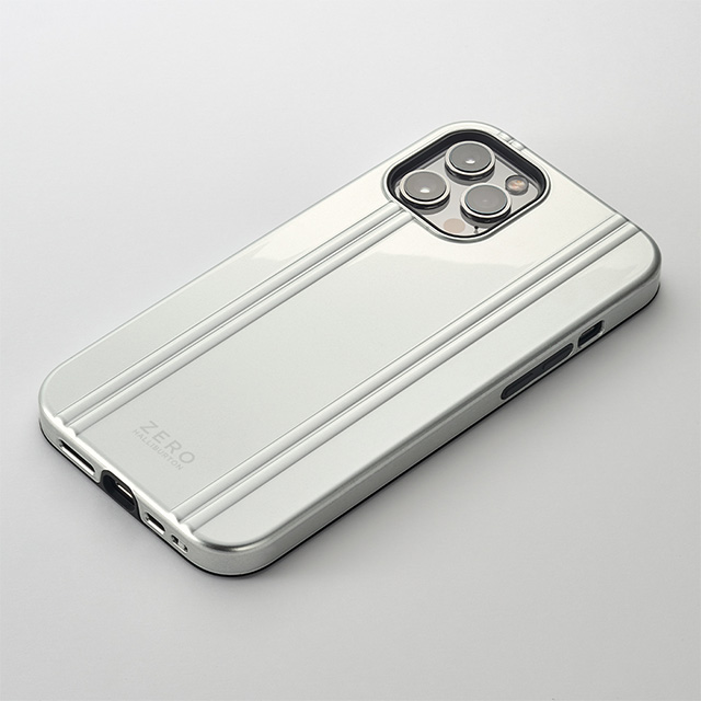 【iPhone12 Pro Max ケース】MagSafe 充電可能 ZERO HALLIBURTON Hybrid Shockproof Case for iPhone12 Pro Max(Silver)サブ画像