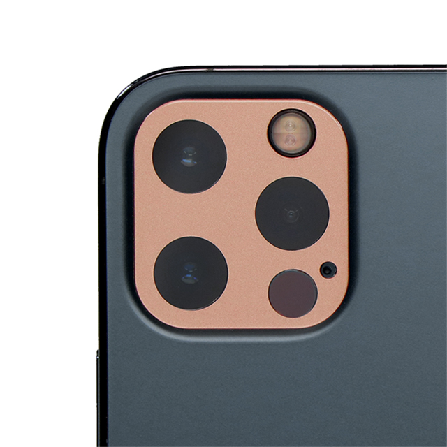 【iPhone12 Pro フィルム】カメラレンズ用 全面保護 ガラス レンズプロテクター OWL-CLGIC61Pシリーズ (ゴールド)サブ画像