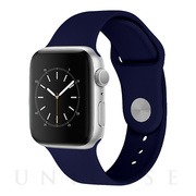 【Apple Watch バンド 49/45/44/42mm】シリコンバンド (ネイビー) for Apple Watch Ultra2/1/SE(第2/1世代)/Series9/8/7/6/5/4/3/2/1
