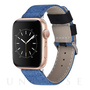 【Apple Watch バンド 49/45/44/42mm】デニムバンド (ブルー) for Apple Watch Ultra2/1/SE(第2/1世代)/Series9/8/7/6/5/4/3/2/1