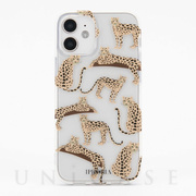 【iPhone12 mini ケース】Transparent Leopard Mosaic