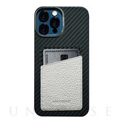 【iPhone12 Pro Max ケース】HOVERSKIN (White Nappa Leather)