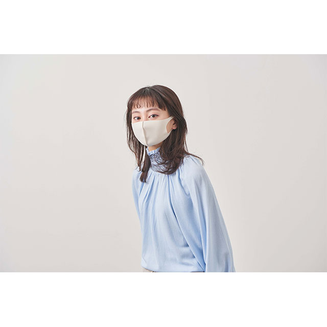 デザイナーズパックマスクANYe [持続冷感(涼感)･W抗菌･防臭･360度ストレッチ性能･日本製] [2021年春夏モデル] レディース (クリーム)サブ画像
