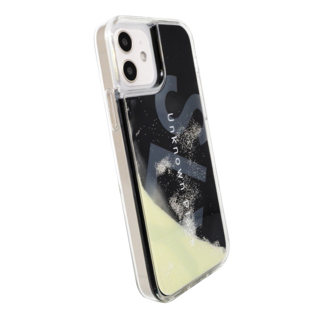 【iPhone12/12 Pro ケース】SLY ラメ入りネオンサンドケース (白×黒)サブ画像