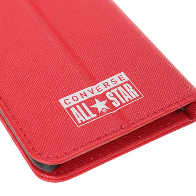 【iPhoneSE(第3/2世代)/8/7 ケース】Logo PU Leather Book Type Case (RED)サブ画像