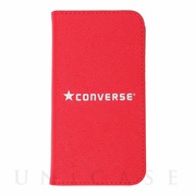 【iPhone12 mini ケース】Logo PU Leather Book Type Case (RED)
