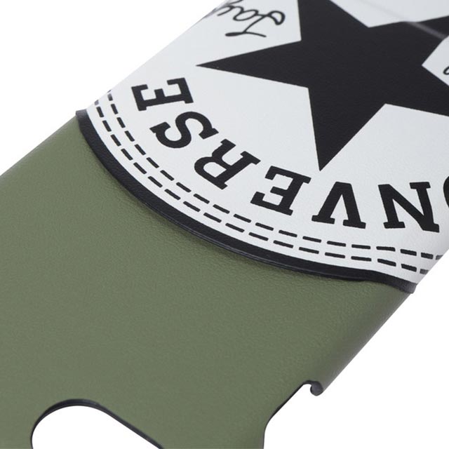 【iPhoneSE(第3/2世代)/8/7 ケース】Big Circle Logo PU Leather Back Case カードポケット付き (KHAKI)サブ画像