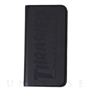 【iPhoneSE(第3/2世代)/8/7 ケース】HOME TOWN Logo PU Leather Book Type Case (BLK/BLK)