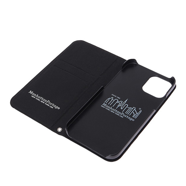 【iPhone12 mini ケース】CORDURA NYLON Book Type Case (BLACK)サブ画像